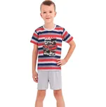 Chlapecké pyžamo Max červené proužky - 98