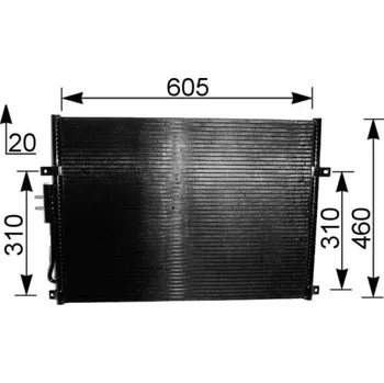 Výparník klimatizace Kondenzátor, klimatizace MAHLE AC 219 000S