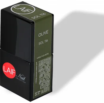 Umělé nehty Laif Gel lak zelený SOL - 116 Olive 10 ml