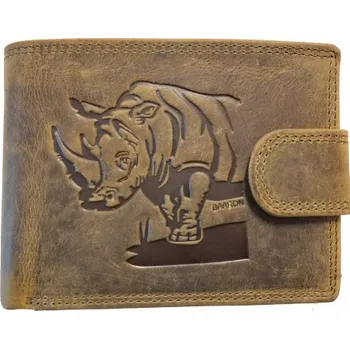 Peněženka Kožená peněženka NOSOROŽEC KHAKI