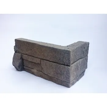 Obklad WILDSTONE Kamenný obklad, ROH, Z BETONU, Merock Zaragoza, šedá, tloušťka 10 - 28 mm, 1 bm