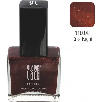 Lak na nehty GlamLac Lak na nehty 118078 Cola Night 15 ml