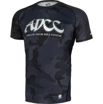 Pánská móda PitBull West Coast - pánský rashguard ADCC CAMO all black camo 3XL