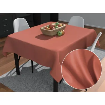 ubrus Čtvercový bavlněný saténový ubrus ST-011 Cihlový 40x40 cm