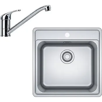 Nerezový dřez Franke Sety - Kuchyňský set N90, nerezový dřez BCX 610-51 a baterie FB 250.031, chrom 101.0700.673