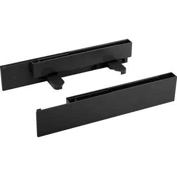 Nábytkové kování StrongMax 16/18 držáky skleněného čela, vnitřní zásuvka H185, černá (StrongMax 16/18 držáky skleněného čela, vnitřní zásuvka H185, černá)