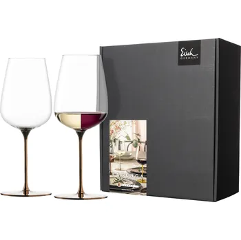 Sklenice Eisch ESSENCA SENSISPLUS COPPER EDITION Sada 2 sklenic na víno ovocná a aromatická vína