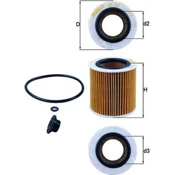 Olejový filtr Olejový filtr MAHLE OX 387D1