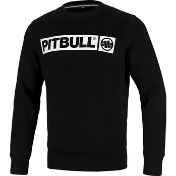 Pánská mikina PitBull West Coast - pánská mikina HILLTOP terry černá 3XL