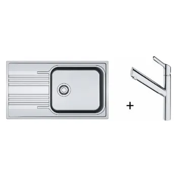 Granitový dřez Franke SET N84 - SRX 611-86 LB + FC 3054 ORBIT Bez sprchy Chrom + ZÁRUKA 5 LET ZDARMA