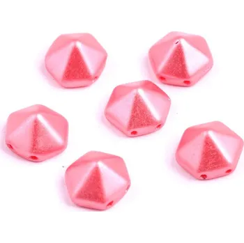 Korálek Dvoudírkový hexagon č162