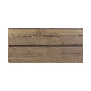 Koupelnový nábytek Koupelnový nábytkový set Maxx XL 120 cm s keramickým dvojitým umyvadlem Model 2 a zrcadlem Tabacco