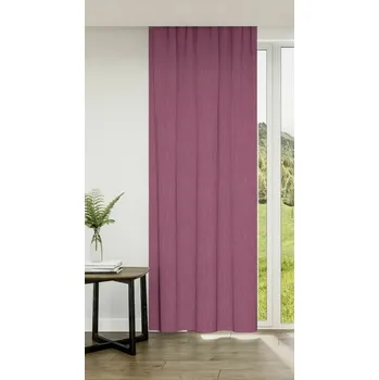Závěs DekorTextil Dekorační látka nebo závěs Blackout Žihaný - růžovo-fialový ROZMĚR: hotový závěs (v x š): 250 x 138 cm - 1 ks