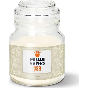 Svíčka Sablio Svíčka Miluji svého psa - 120 g