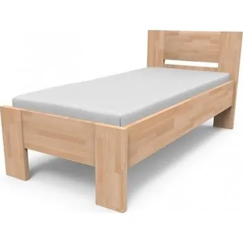 Postel TEXPOL Jednolůžko NIKOLETA plné čelo DUB ROZMĚR: 90 x 200 cm