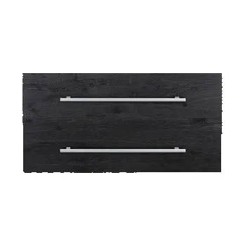 Koupelnový nábytek Koupelnový nábytkový set Sanox Stretto barva čela black oak ŠxVxH 101 x 170 x 39 cm s keramickým umyvadlem a zrcadlovou skříňkou