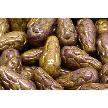 Korálek Korálky Šiška borová (25x12mm) č. 69