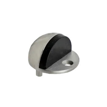 Nerezový doraz dveří s gumou, broušená nerez AISI304