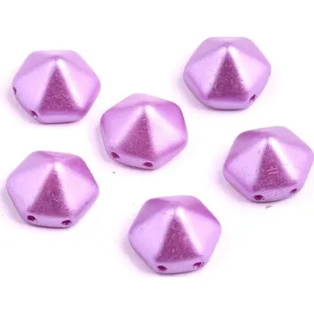 Korálek Dvoudírkový hexagon č165