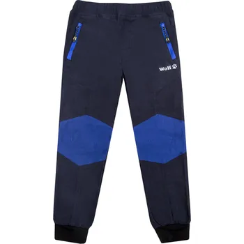 Chlapecké kalhoty Chlapecké outdoorové kalhoty - Wolf T2353, tmavě modrá Barva: Modrá tmavě, Velikost: 104
