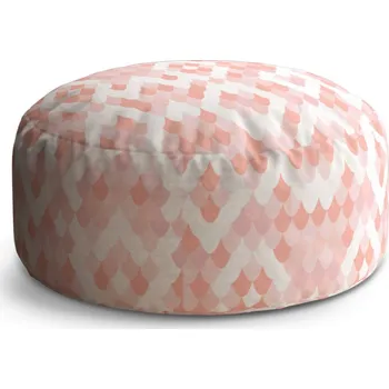 Taburet Sablio Taburet Circle Růžové obloučky: 38x48 cm