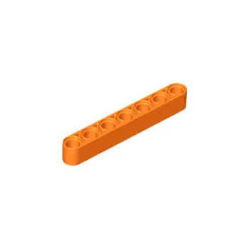 Stavebnice 32524 Orange Technic, Liftarm Thick 1 x 7 (Oranžové zvedací rameno Technic silné 1 x 7)