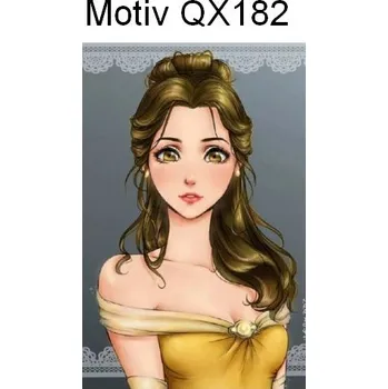 Hračka Disney Diamantové malování - Princezny (kulaté diamanty) Motiv: QX182, Rozměr: 20x30 cm