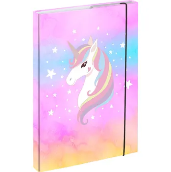 BAAGL Desky na školní sešity A4, Rainbow Unicorn