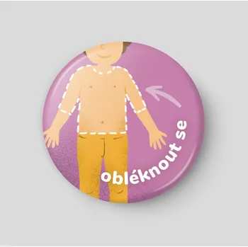 Magnetická kreslící tabulka Obléknout se - plánovací magnetka