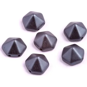 Korálek Dvoudírkový hexagon č180