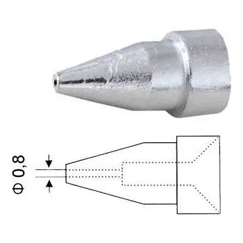Kleště Dutý hrot N5-2 0,8/2,3mm pro odsávačky