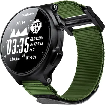 Příslušenství k chytrým hodinkám VSECHNONAMOBIL 38302 NYLON Řemínek Garmin Forerunner 735XT zelený