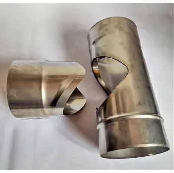 Komín T-klix 87° - rozdělávací sopouch -DN 180mm (síla plechu 0,8mm) (sopouch, odbočka 87° - DN 180 mm)