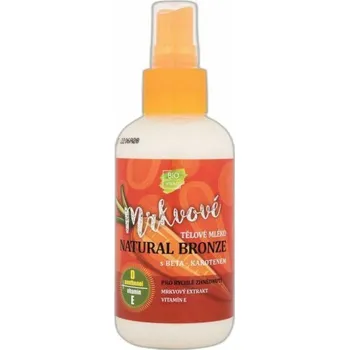 Samoopalovací přípravek Vivaco BIO Mrkvové tělové mléko Natural Bronze s betakarotenem 150 ml