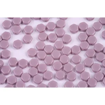 Korálek Dvoudírkový hexagon č. 124