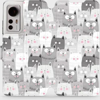 Pouzdro na mobilní telefon Flipové pouzdro Mobiwear na mobil Xiaomi 12 / Xiaomi 12X - M099P Kočičky - VÝPRODEJ (Parádní flip obal, kryt, pouzdro Mobiwear na mobilní telefon Xiaomi 12 / Xiaomi 12X s motivem M099P Kočičky)