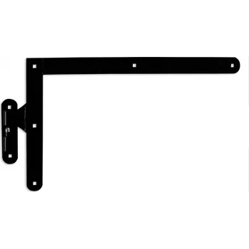 Dveřní kování Kování nezdobené 400x650 mm s čepem, profil 50x5 mm, černý
