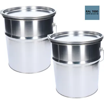 barva na kov Barva antikorozní polomatná na zinek 20 kg - veverčí šedá