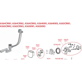 ALCAPLAST ND ALCAPLAST Těsnění zátky vanových sifonů ALC-S0965-ND