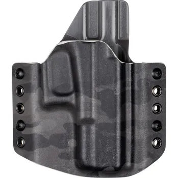 Příslušenství pro sportovní střelbu RH Holsters OWB - Glock 19 Gen5 - Glock 19X/45 - vnější kydexové pouzdro - poloviční sweatguard - multicam black/tmavě šedá Pouzdro je pro: Pravák
