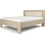 TEXPOL Dvoulůžko LÍVIA - čalouněné čelo BUK ROZMĚR: 200 x 210 cm - ATYP