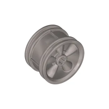 Nábytkové kování 42716 Flat Silver Wheel 30.4mm D. x 20mm with No Pin Holes (Stříbrné kolečko 30,4 mm D. x 20 mm bez otvorů pro kolíky)