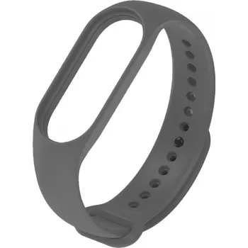JBMB Náhradní náramek Mi Band 7/6/5 jednobarevný Barva: Tmavě šedá, Pro Přístroj: Xiaomi Mi band 5/6/7