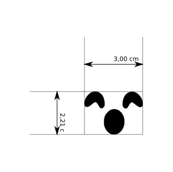 Naše Vykrajovátko Dýňový obličej 5 Velikost: 3 cm Šablona