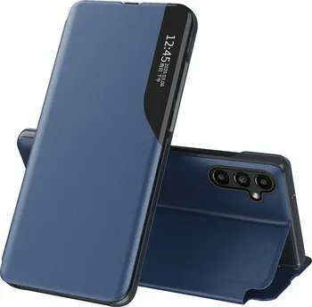 Pouzdro na mobilní telefon Eco Leather View pro Samsung Galaxy A14 modré