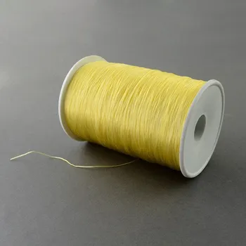 Korálek Pruženka plochá žlutá (5 m)