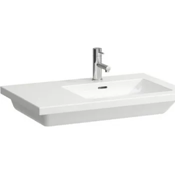 Umyvadlo Laufen Umyvadlo do nábytku, odkládací plocha vlevo LIVING SQU 75 whitem LAU-H8174397571081