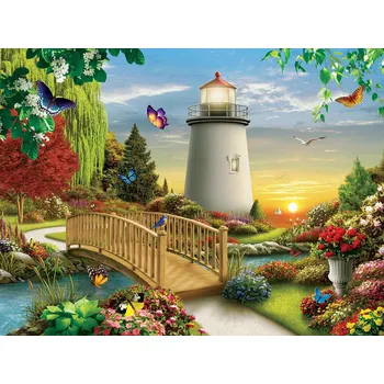 Diamantové malování Diamantové malování - Pohádkový majak - č. 650 50x70 cm