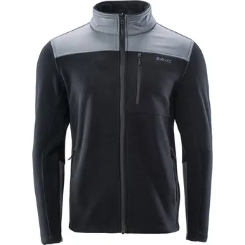 Pánská mikina Pánská Fleecová mikina HI-TEC HUASCO II 350 M000134169 – Černá L