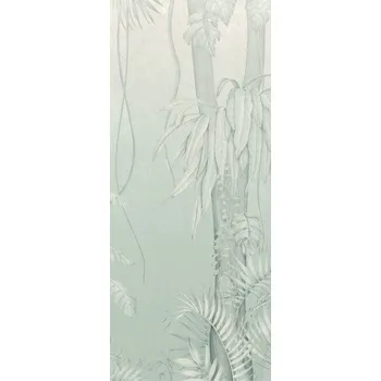 Tapeta Šedo-modrá vliesová fototapeta na zeď, Listy, stromy, DG3MOE1023, Wall Designs III, Khroma by Masureel